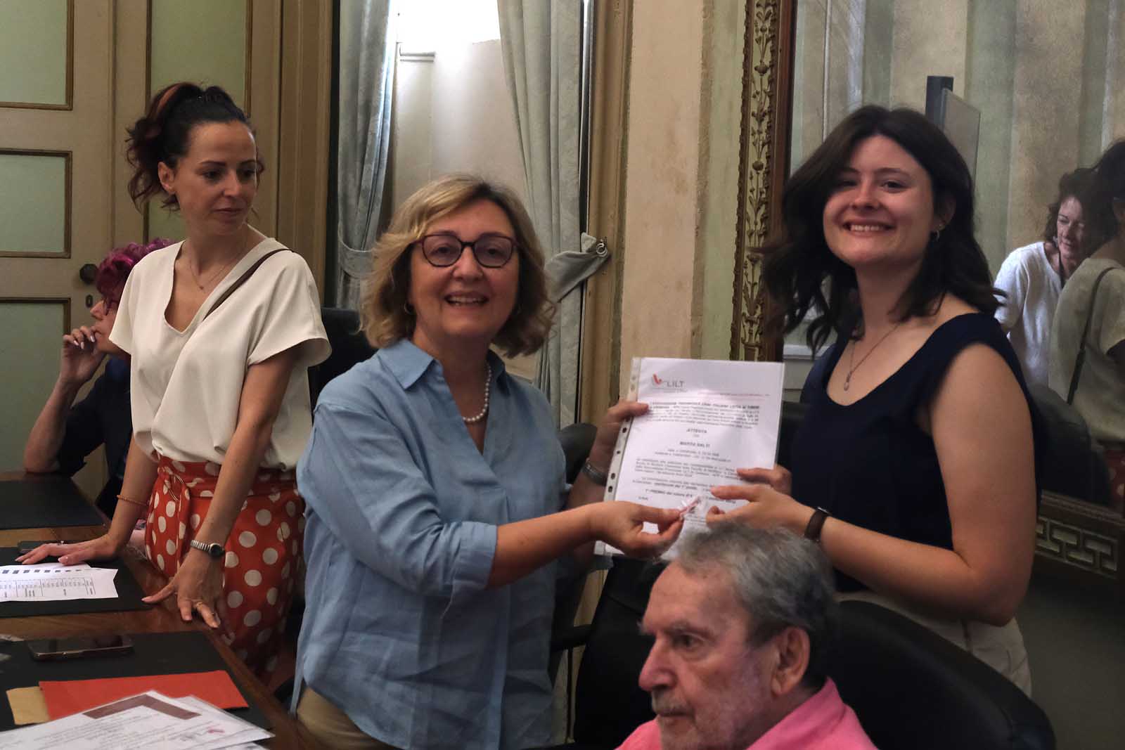 La premiazione di Marta salti, Vincitrice 2024 della borsa di studio Dott. Vanni Adami